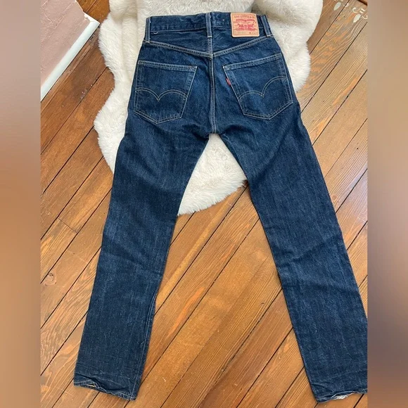 LEVIS VINTAGE CLOTHING- 505-0217 *31x 34- pls read below- rare RED LINE BIG E. - Picture 4 of 16